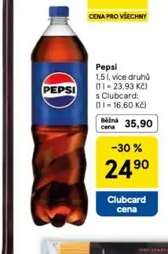 Tesco Pepsi 1,5l nabídka