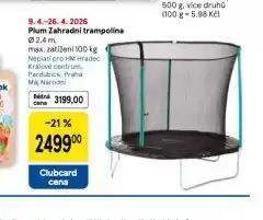 Tesco Olum zahradní trampolína nabídka