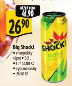Albert Big shock! energetický nápoj nabídka