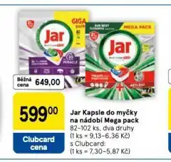 Tesco Jar kapsle do myčky nabídka