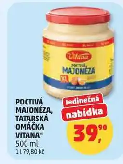 Penny Market POCTIVÁ MAJONÉZA VITANA nabídka