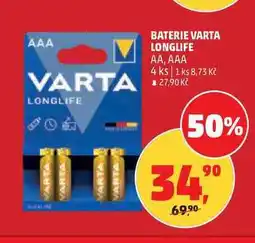 Penny Market BATERIE VARTA LONGLIFE AA, AAA, 4 ks nabídka