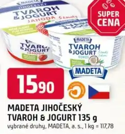 Trefa Madeta jihočeský tvaroh & jogurt nabídka