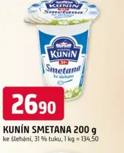 Trefa Kunín smetana nabídka