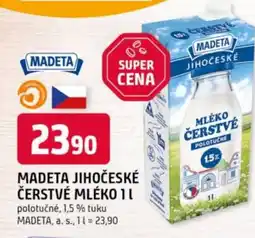 Trefa Madeta jihočeské čerstvé mléko nabídka