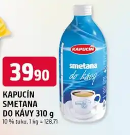 Trefa Kapucín smetana do kávy nabídka