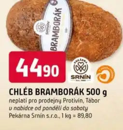 Trefa Chléb bramborák nabídka