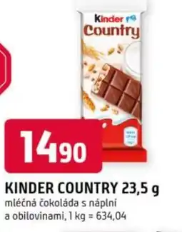 Trefa Kinder country nabídka