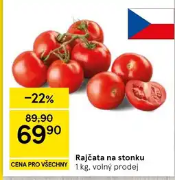 Tesco Rajčata na stonku nabídka