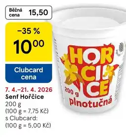 Tesco Senf Hořčice nabídka