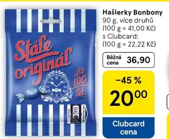 Tesco Hašlerky Bonbony nabídka