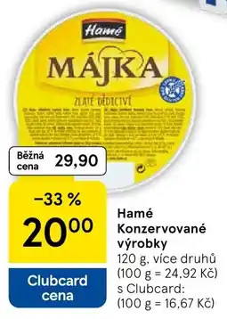 Tesco Hamé Konzervované výrobky nabídka