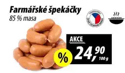 ZEMAN Farmářské špekáčky 85% masa nabídka