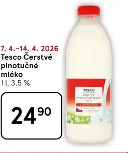 Tesco Tesco Čerstvé plnotučné mléko nabídka