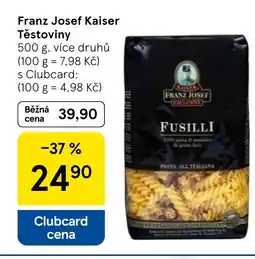 Tesco Franz Josef Kaiser Těstoviny nabídka