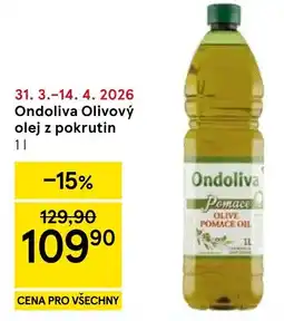 Tesco Ondoliva Olivový olej z pokrutin nabídka