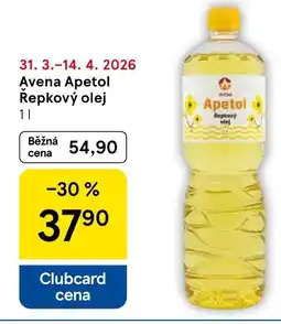 Tesco Avena Apetol Repkový olej nabídka
