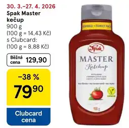 Tesco Spak Master kečup nabídka