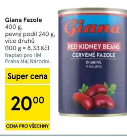 Tesco Giana Fazole nabídka