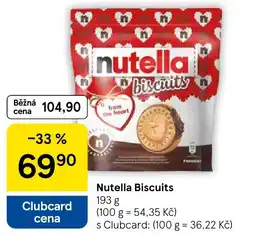 Tesco Nutella Biscuits nabídka