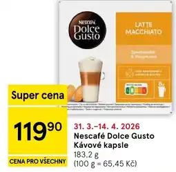 Tesco Nescafé Dolce Gusto Kávové kapsle nabídka