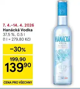 Tesco Hanacka vodka 37.5% nabídka