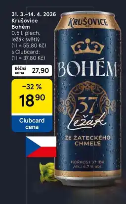 Tesco Krušovice Bohém nabídka