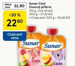 Tesco Sunar Cool Ovocný příkrm nabídka