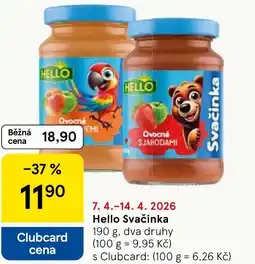 Tesco Hello Svačinka nabídka