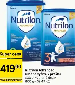 Tesco Nutrilon Advanced Mléčná výživa v prášku nabídka