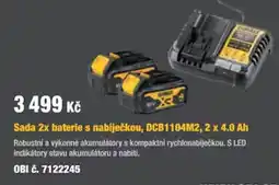 OBI Sada 2x baterie s nabíječkou, DCB1104M2, 2 x 4.0 Ah nabídka
