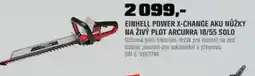 OBI Einhell power x-change aku nůžky na živý plot arcurra 18/55 solo nabídka