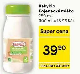 Tesco Babybio Kojenecké mléko nabídka