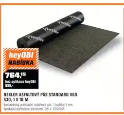 OBI Nexler asfaltový pás standard v60 s30 nabídka