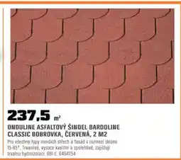 OBI Onduline asfaltový šindel bardoline classic bobrovka, červená, 2 m2 nabídka