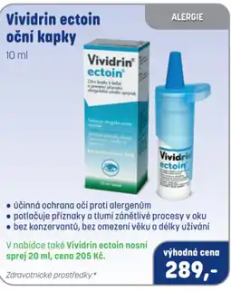 PharmaPoint Vividrin ectoin oční kapky nabídka