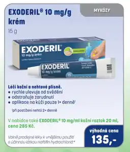 PharmaPoint EXODERIL® 10 mg/g krém nabídka