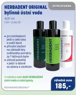 PharmaPoint Herbadent original bylinná ústní voda nabídka