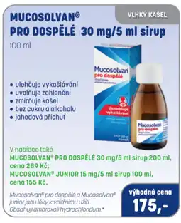 PharmaPoint Mucosolvan pro dospělé 30 mg/5 ml sirup nabídka