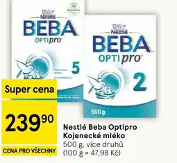 Tesco Nestlé Beba Optipro Kojenecké mléko nabídka