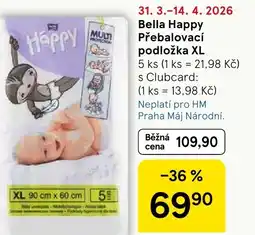 Tesco Bella Happy Přebalovací podložka XL nabídka