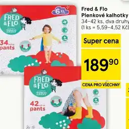 Tesco Fred & Flo Plenkové kalhotky nabídka