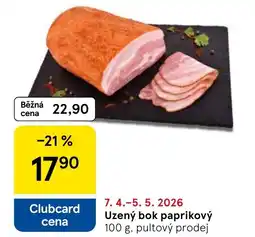 Tesco Uzený bok paprikový nabídka