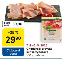 Tesco Chodura Moravská šunka výběrová nabídka