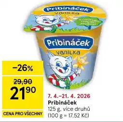 Tesco Pribináček nabídka