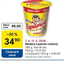 Tesco Madeta Lipánek rodinný nabídka