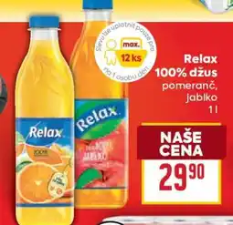 Billa Relax 100% džus pomeranč, jablko nabídka