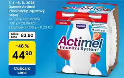 Tesco Danone Actimel Probiotický jogurtový nápoj nabídka