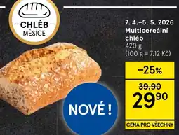 Tesco Multicereální chléb nabídka