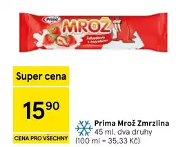 Tesco Prima Mrož Zmrzlina nabídka